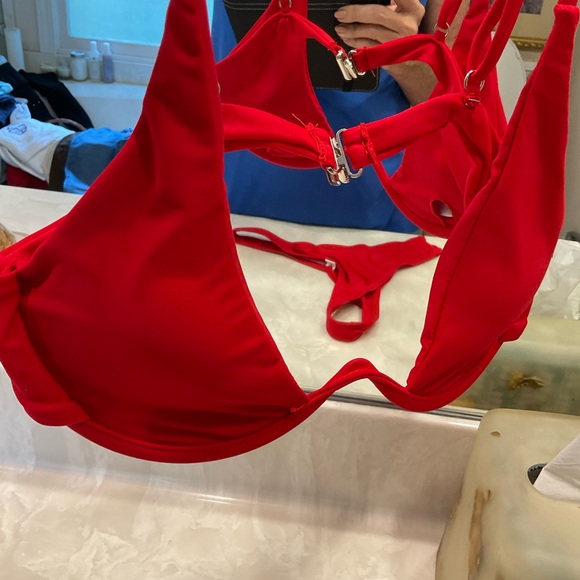 Bikini Two Piece, Red, Size M, NWOT, Removable Top Insert - Picture 7 of 16